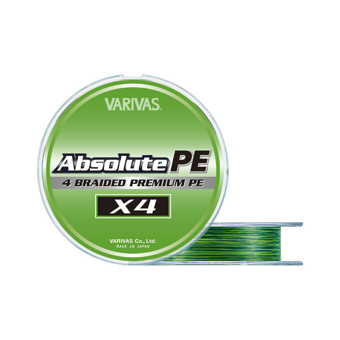 FIR VARIVAS ABSOLUTE PREMIUM PE X4 150m 0.108 mm 9.5lb Marking Green