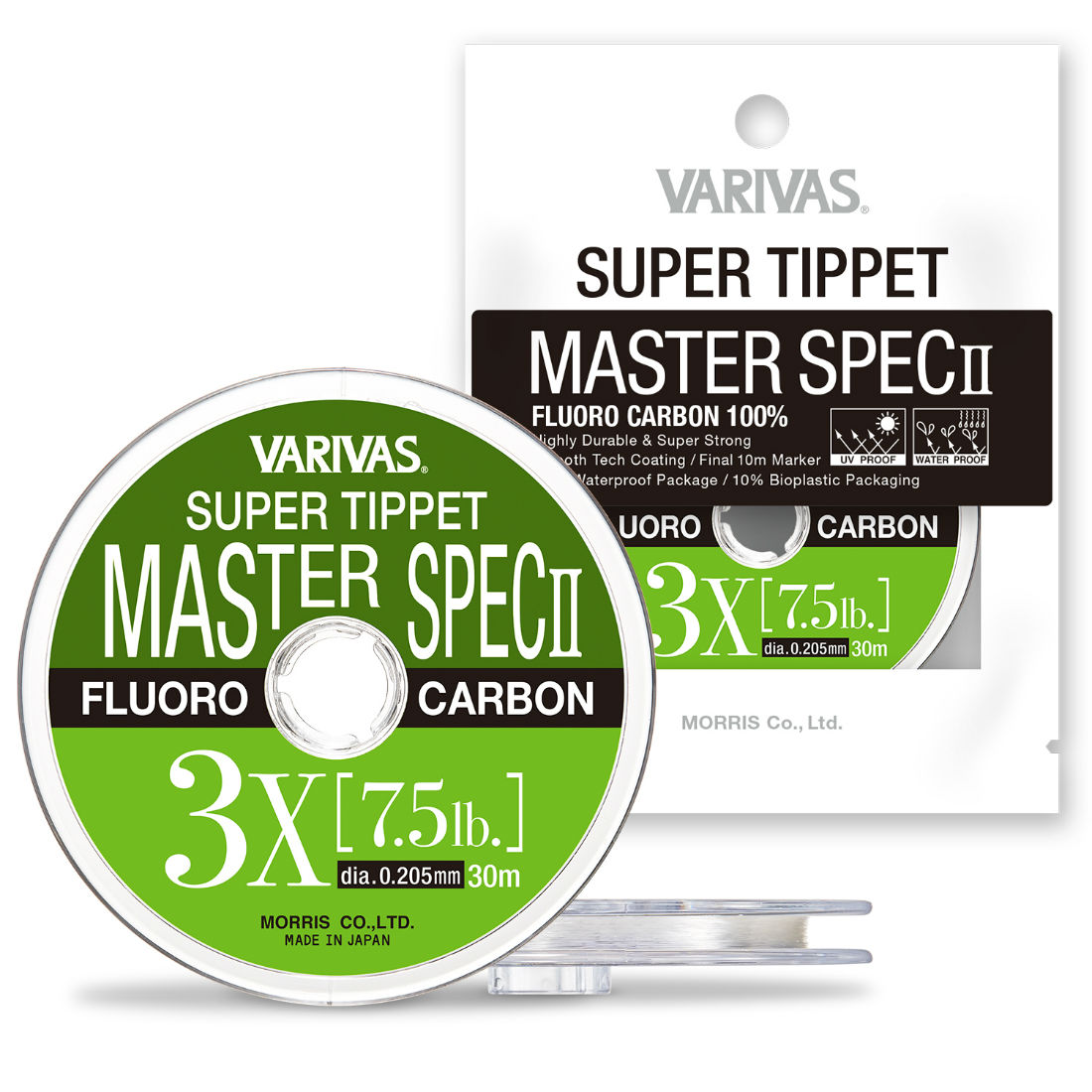 FIR VARIVAS SUPER TIPPET MASTER SPEC ll FLUORO 4X 30m 0.165mm 5.1lb
