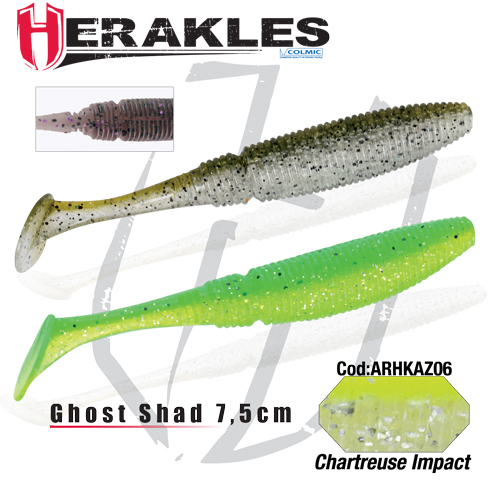 GHOST SHAD 7.5cm CARTREUSE IMPACT