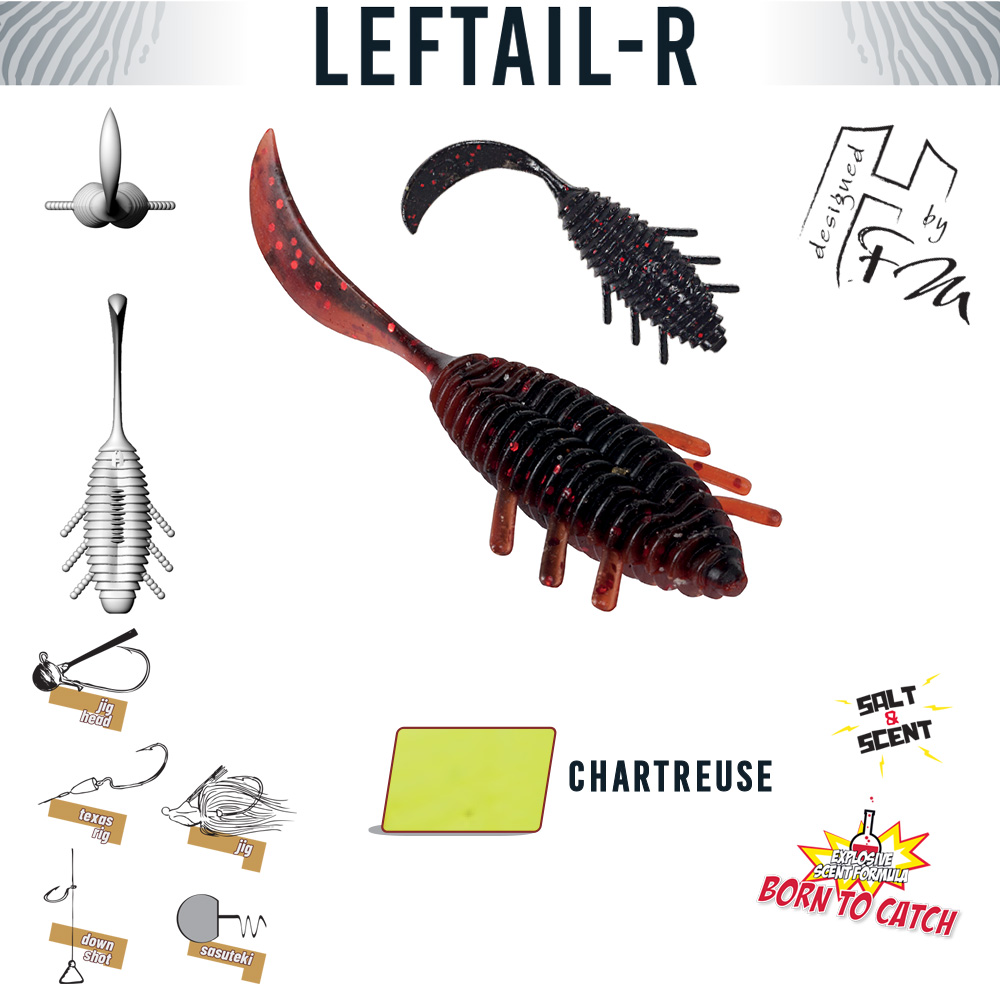 HERAKLES LEFTAIL-R 1.8 4.5cm Chartreuse