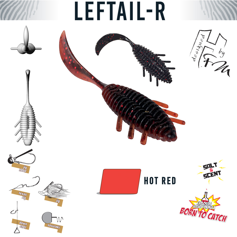 HERAKLES LEFTAIL-R 1.8 4.5cm Hot Red