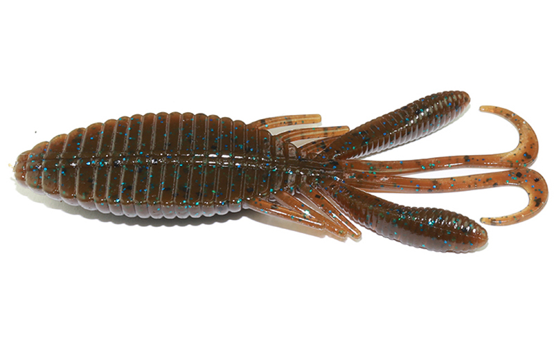 HIDE UP STAGGER WIDE HOG 3.3 8.4cm 127 Green Pumpkin Pepper Blue Flk