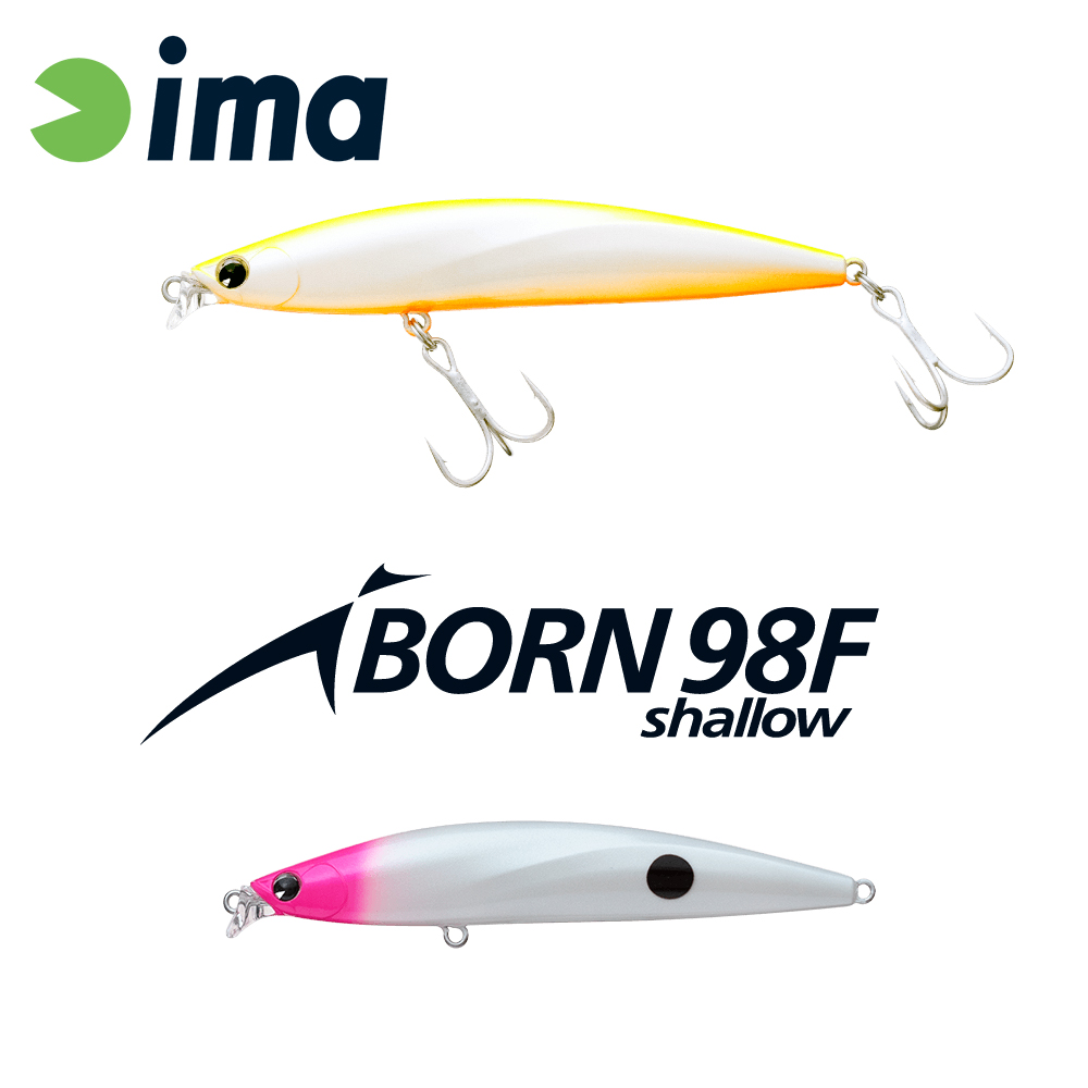 IMA IBORN 98F SHALLOW 98mm 13gr 020 PH Pearl Dot