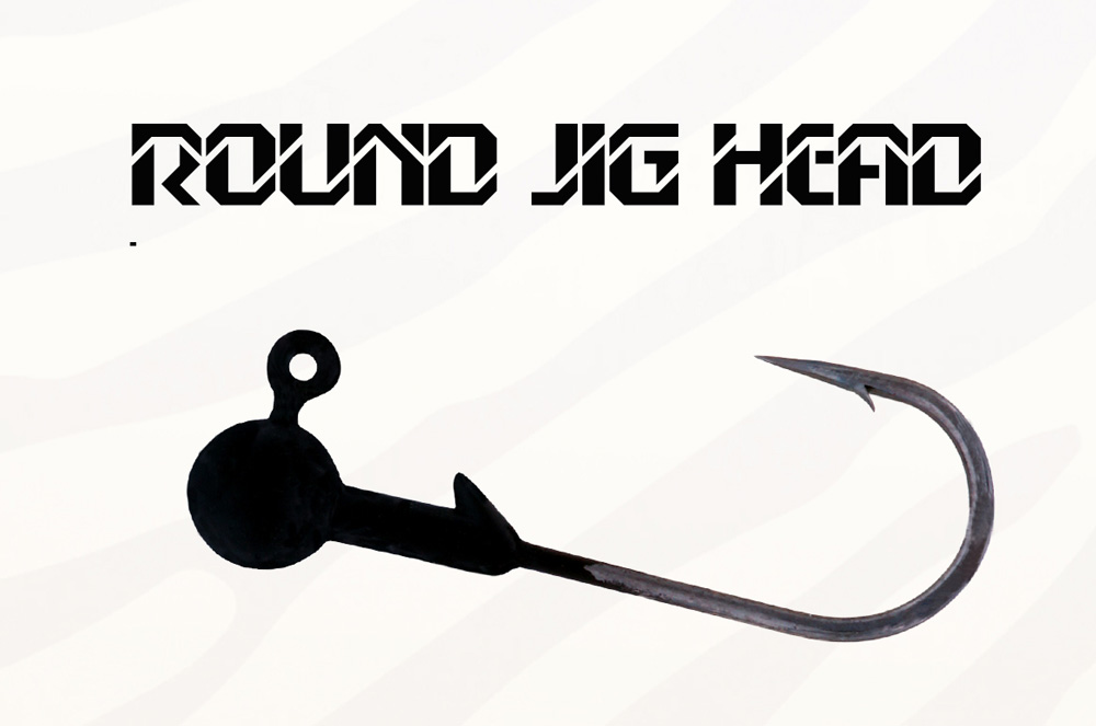 JIG HERAKLES ROUND JIGHEAD 2/0 10.0gr Matt Black