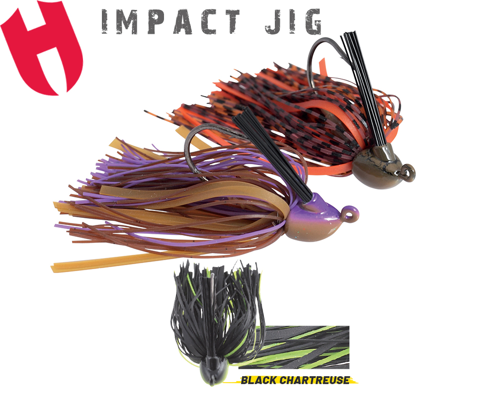 JIG IMPACT ANTIBRADIS 1/4oz 7gr Black/Chartreuse