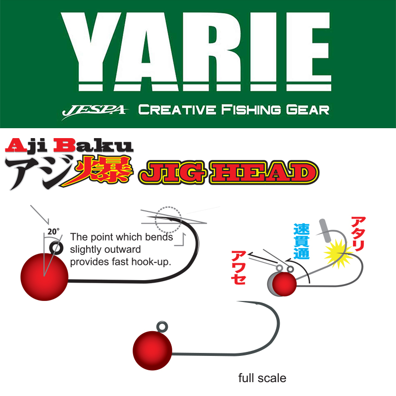 JIG YARIE 646 AJIBAKU RED 6 2.2gr