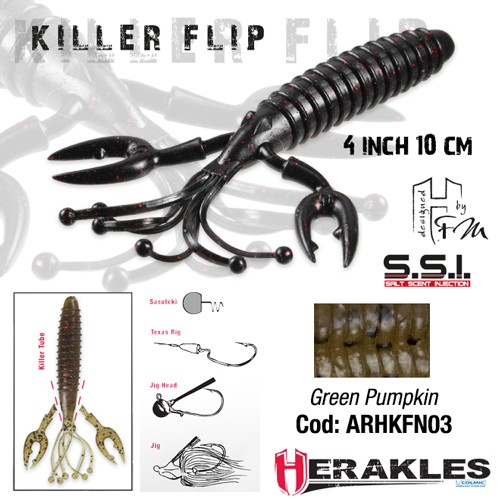 KILLER FLIP 4 10cm GREEN PUMPKIN