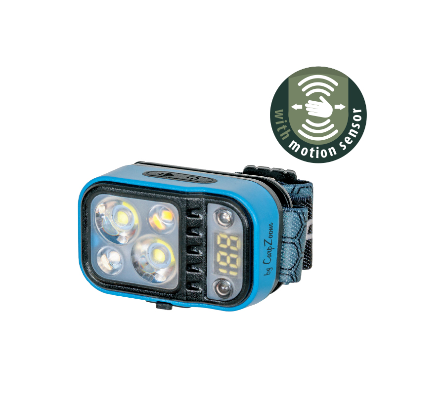 LANTERNA CAP CARP ZOOM MOTION SENSOR COB HEAD LAMP