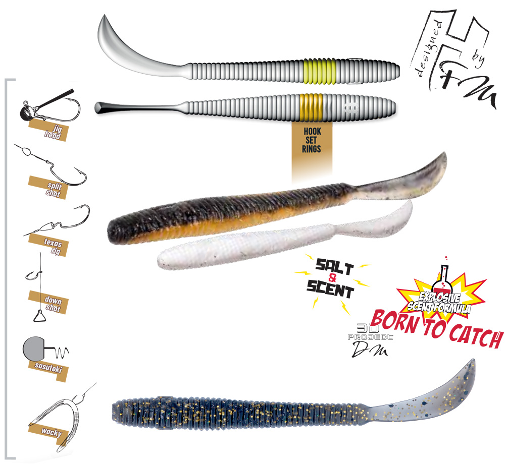LEFTAIL WORM 3.4 8.6cm Money Smoke