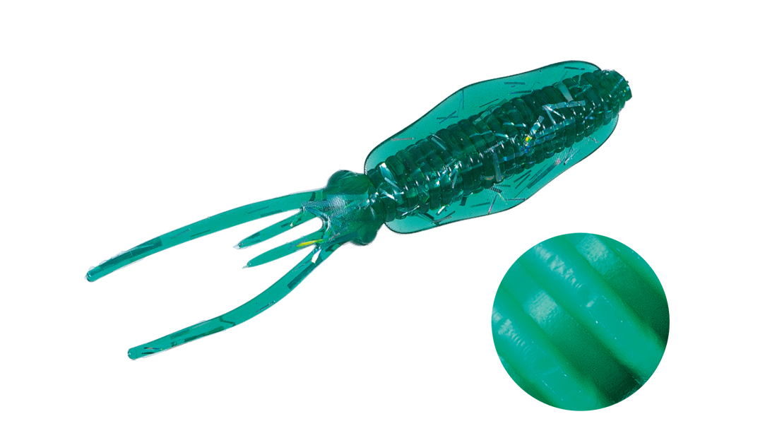 MAJOR CRAFT PARAWORM FALL IKA 3.8cm #071 Solid Green