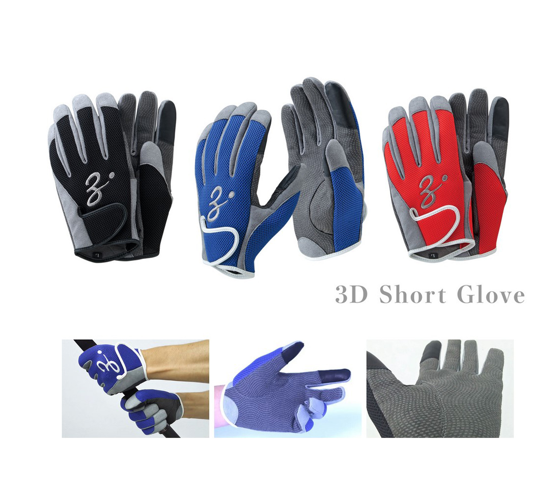 MANUSI ZENAQ 3-D SHORT GLOVE BLACK 3L