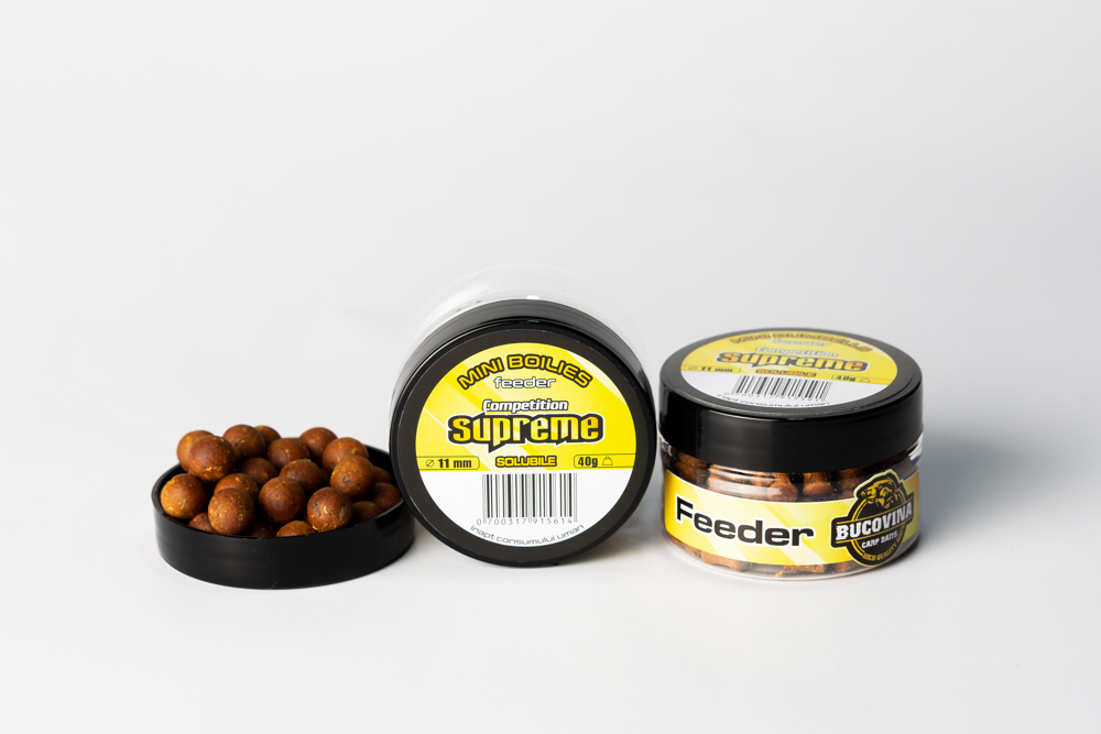 Mini Boilies Solubil Bucovina Baits Competition Supreme, 11mm, 40g