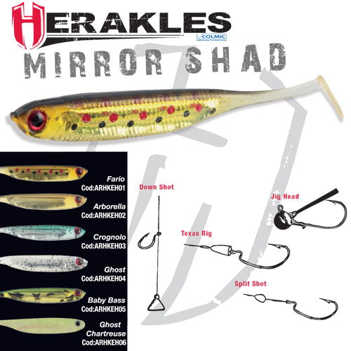 MIRROR SHAD 3.2 8.1cm GHOST CHARTREUSE