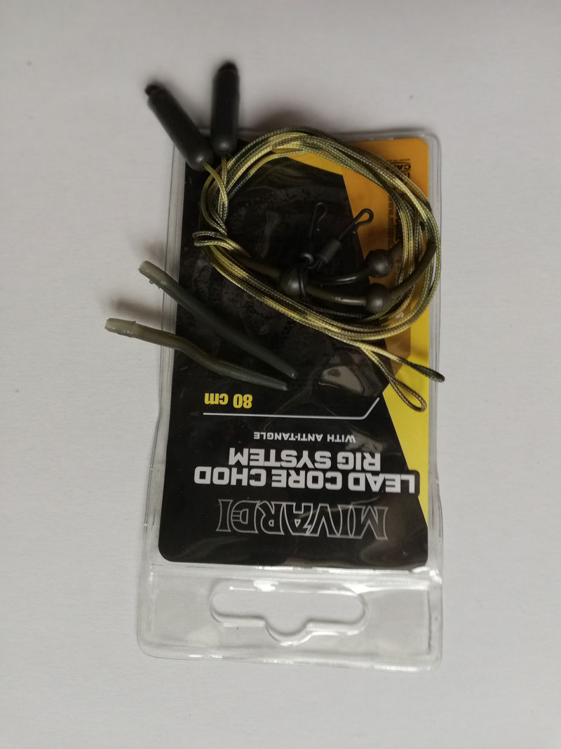 Mivardi Lead Core Rig System+Antitangle Sleeves 2buc/plic-80cm 45lbs