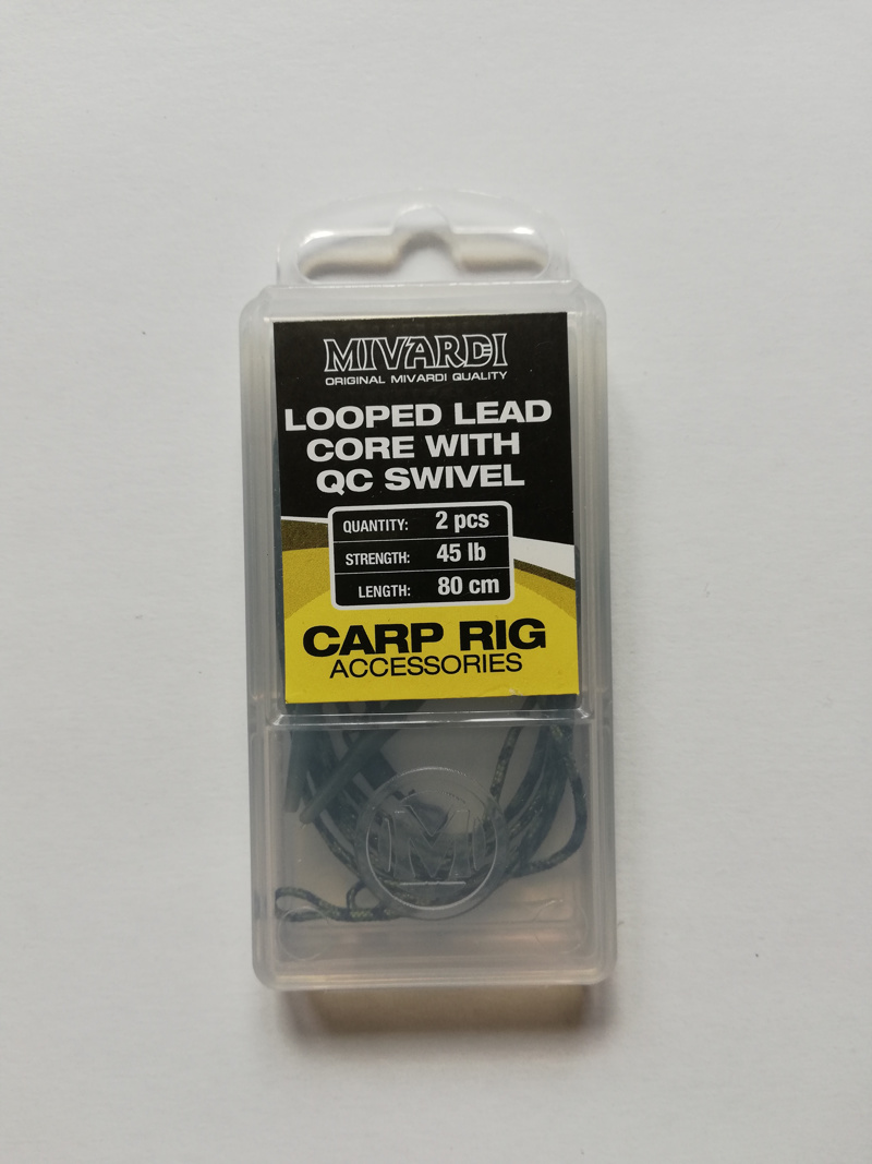Mivardi Leadcore cu Vartej Agrafa Rapida 2buc/Set -80cm 45lb