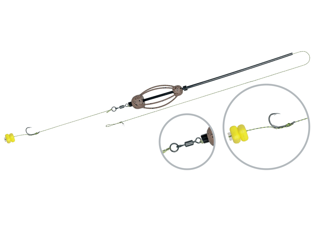 MONTURA COMPLETE FEEDER RIG 30gr 70cm #6