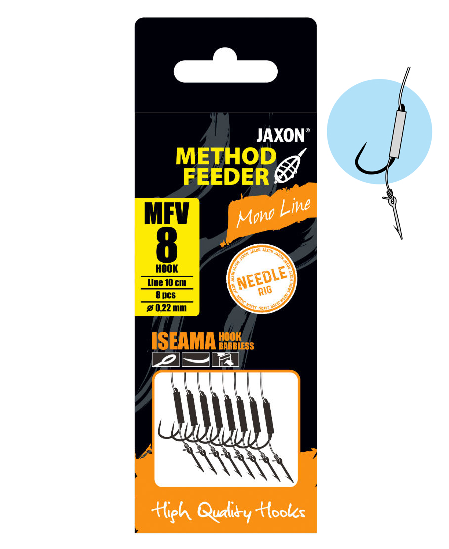 MONTURA METHOD FEEDER NEEDLE RIG FIR PE FV #8 0.22mm 10cm Barbless