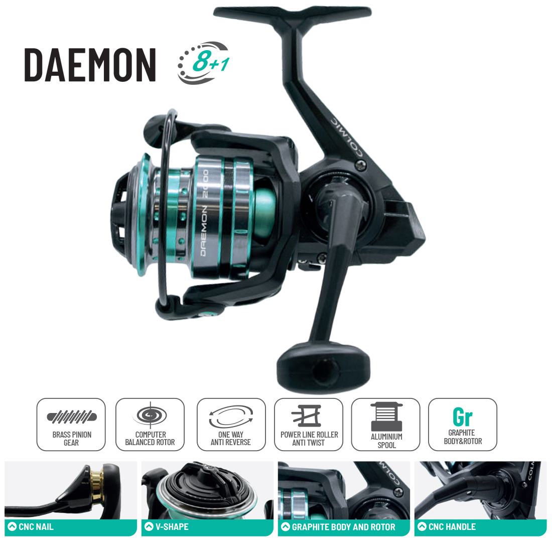 MULINETA DAEMON FD 2000 7+1BB