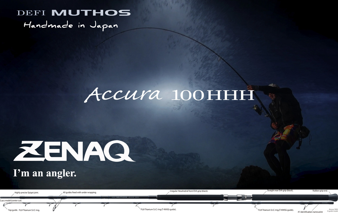 MUTHOS ACCURA 100H K 10 0 304cm 30-200gr Fuji Titanium Sic