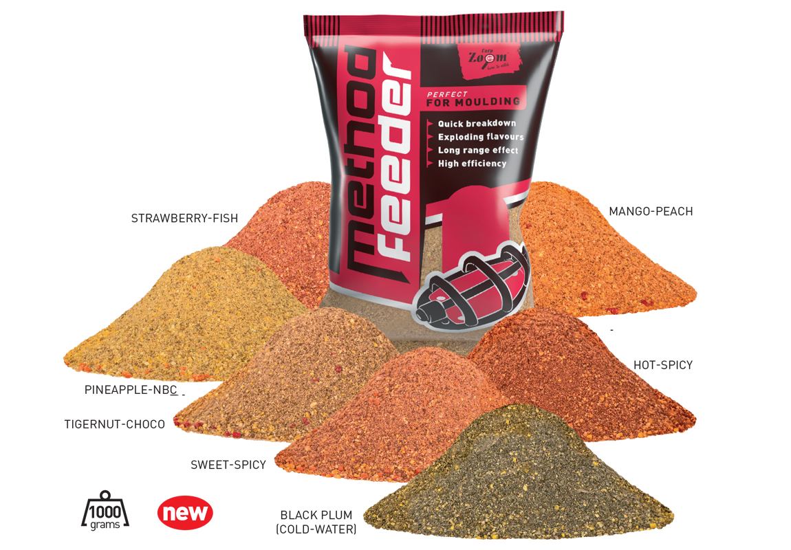 NADA CARP ZOOM METHOD FEEDER 1kg Tigernut-Chococaramel