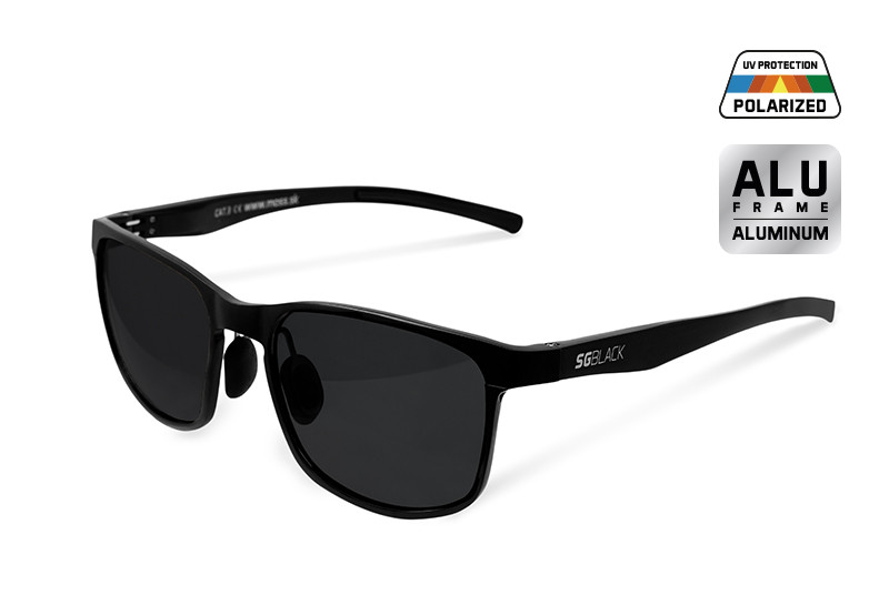 Ochelari de soare polarizati Delphin SG BLACK lentile negre
