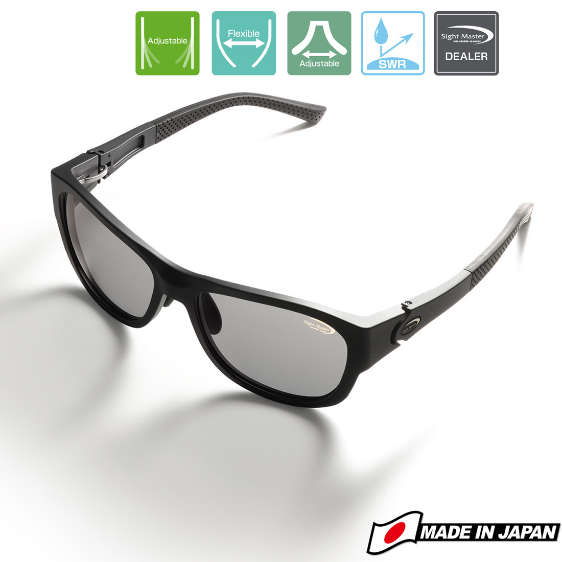 OCHELARI POLARIZATI SIGHT MASTER ENORME MATTE BLACK SWR Super Light Grey