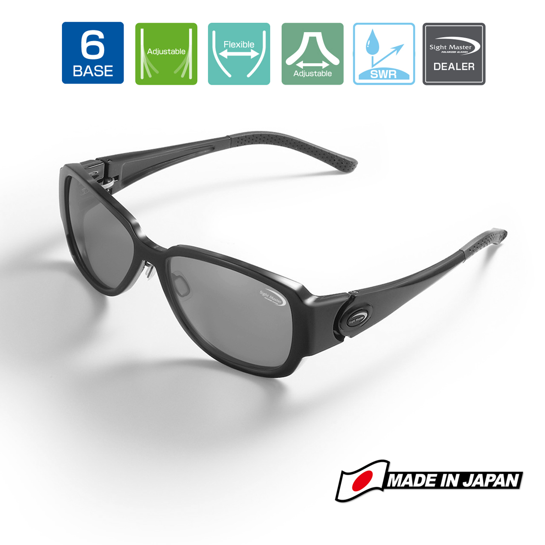 OCHELARI POLARIZATI SIGHT MASTER LACRIMA MATTE BLACK SWR Super Light Grey