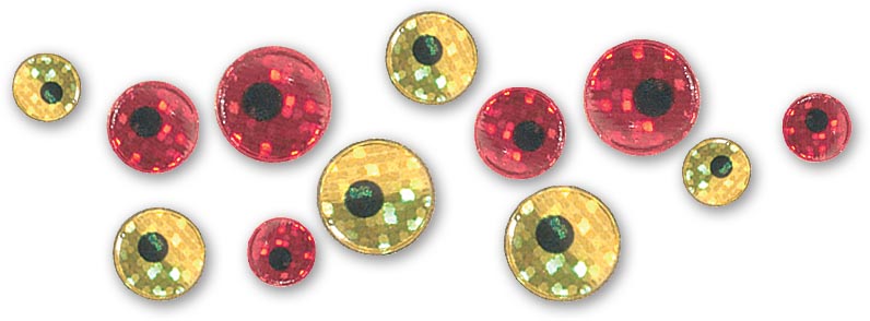 OCHI HOLOGRAFICE ARTIFICIALE 9MM GOLD
