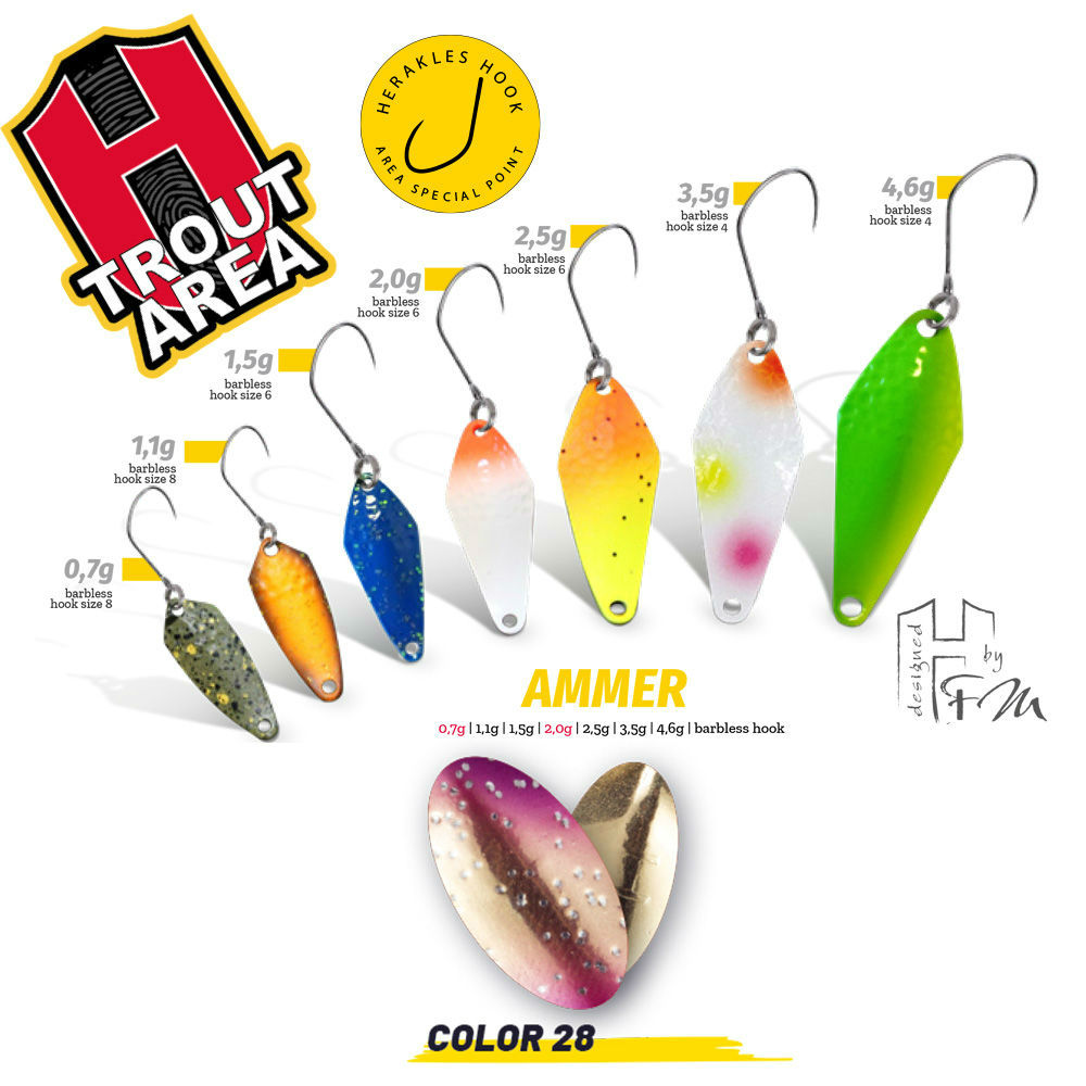 OSCILANTA AMMER 3.5gr Culoare 28 Golden Trout