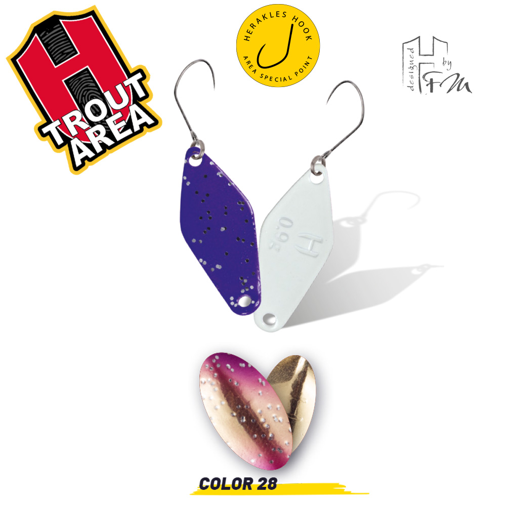 OSCILANTA LEAF 0.9gr Culoare 28 Golden Trout