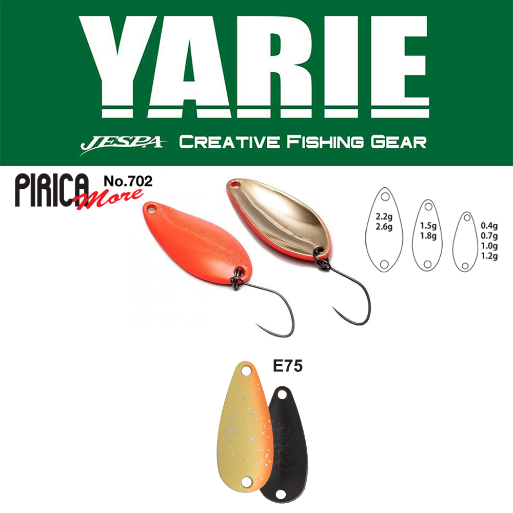 OSCILANTA YARIE 702 PIRICA MORE 1.5gr Culoare E75 Half Mac