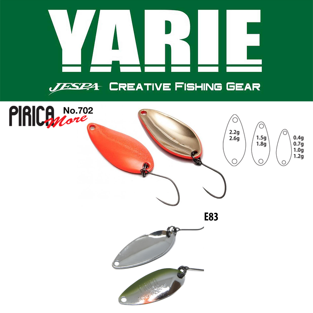 OSCILANTA YARIE 702 PIRICA MORE 2.2gr Culoare E83 Sabi Ayu