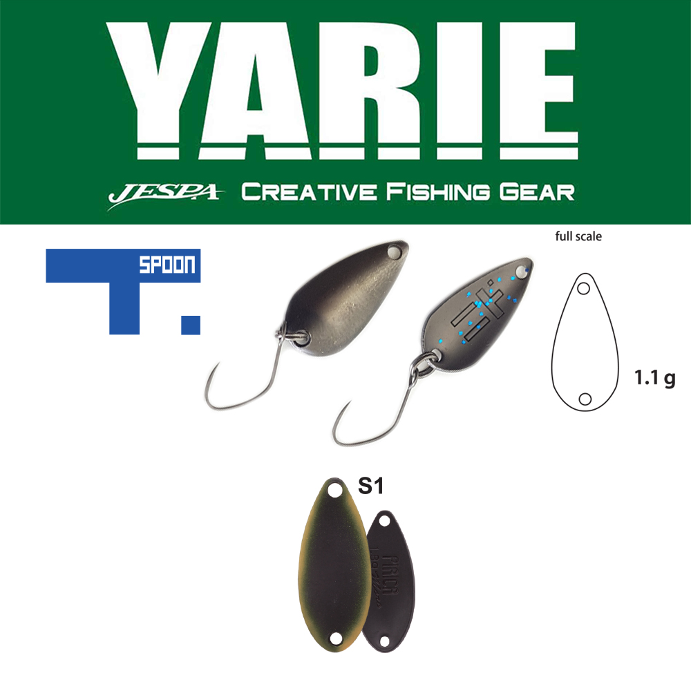 OSCILANTA YARIE 706 T-SPOON 1.1gr Culoare S1 Dark Brown