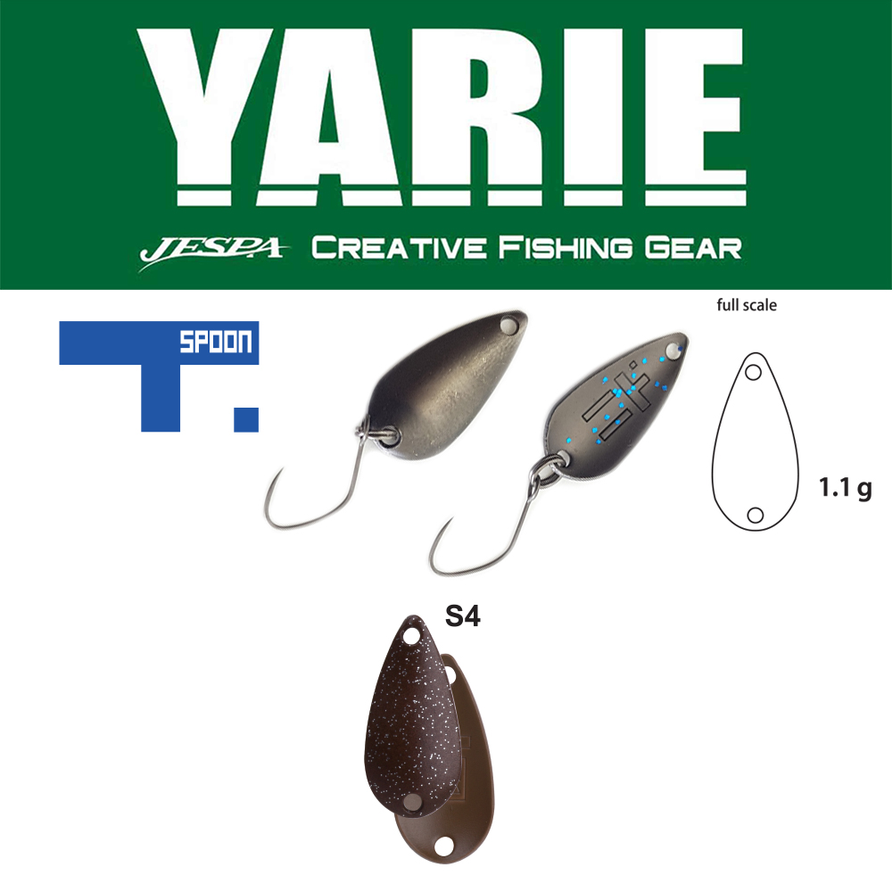 OSCILANTA YARIE 706 T-SPOON 1.1gr Culoare S4 Marron Squash