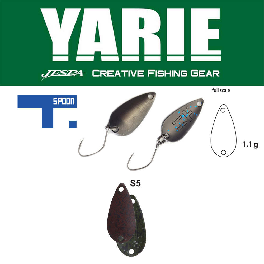 OSCILANTA YARIE 706 T-SPOON 1.1gr Culoare S5 Keime Light Pellet