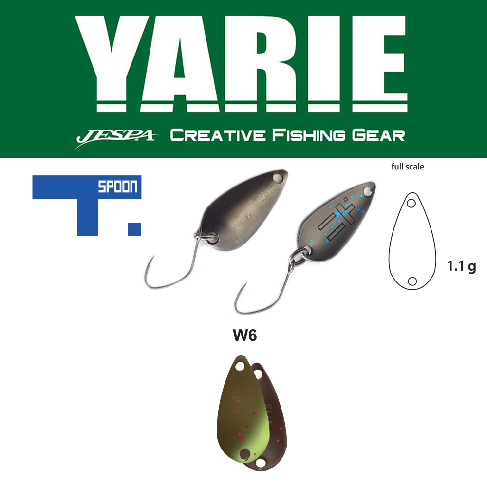OSCILANTA YARIE 706 T-SPOON 1.1gr Culoare W6 Euhuesukai