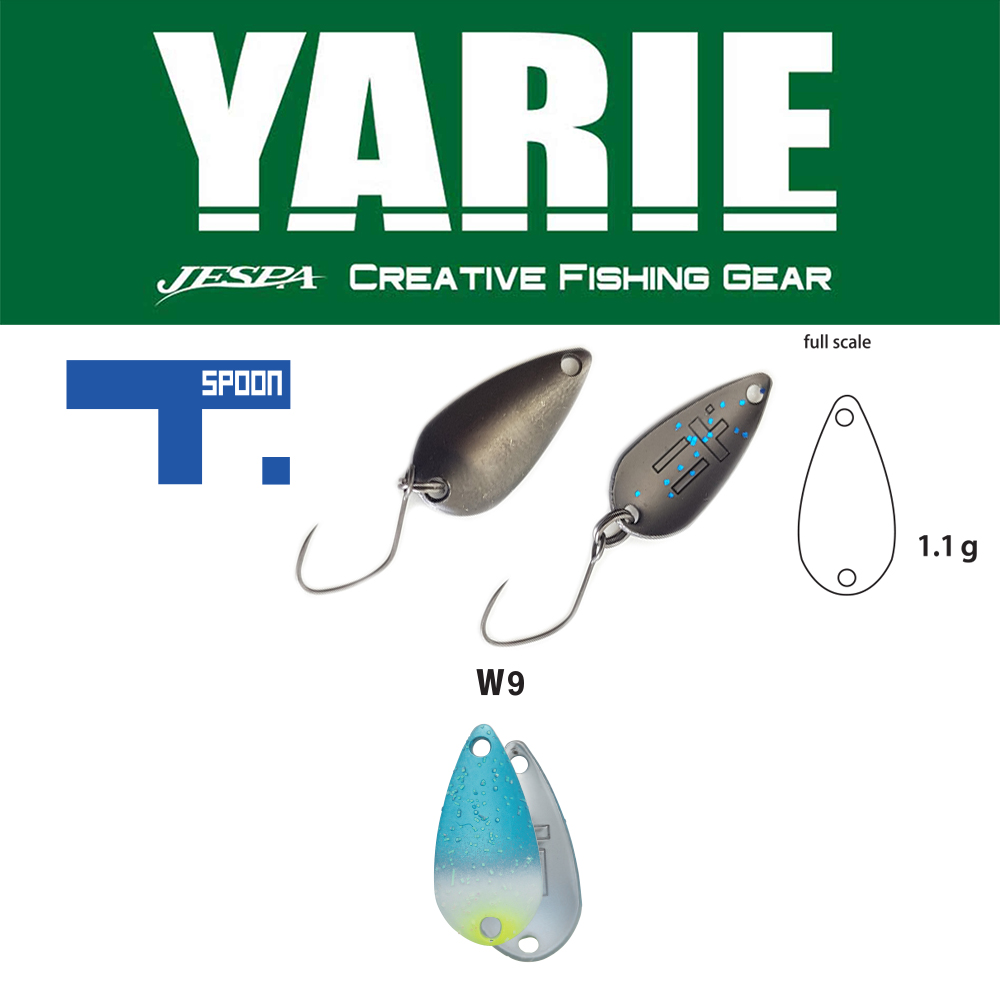 OSCILANTA YARIE 706 T-SPOON 1.1gr Culoare W9 Blues