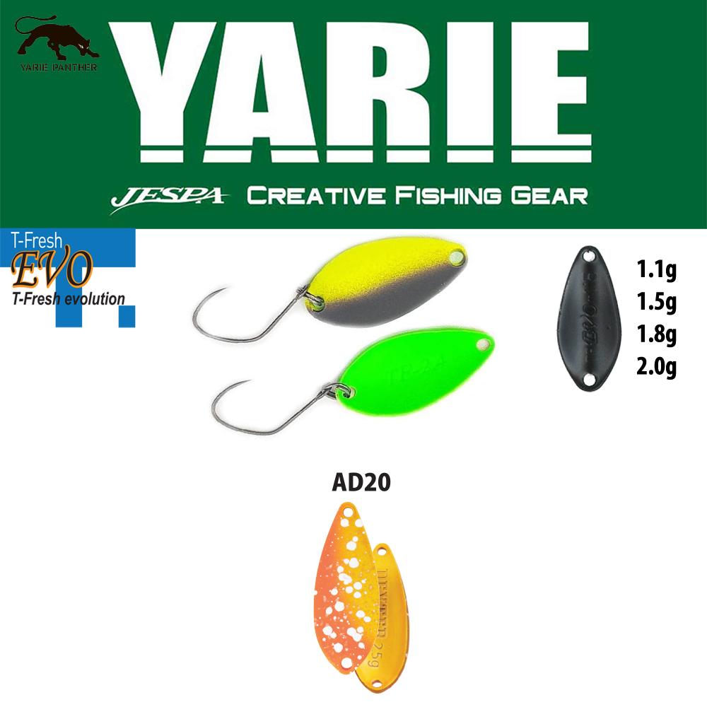 OSCILANTA YARIE 710T T-FRESH EVO 1.5gr Culoare AD20 First Fire