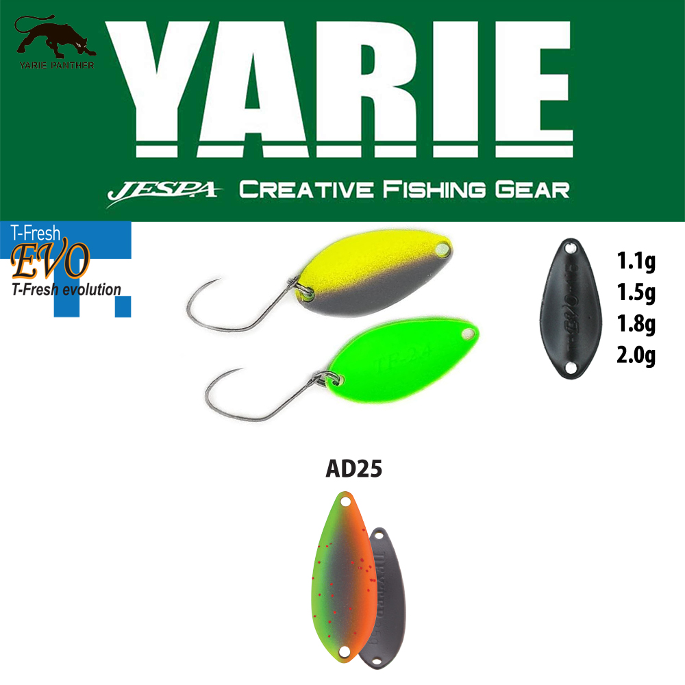 OSCILANTA YARIE 710T T-FRESH EVO 1.5gr Culoare AD25 Vegetable