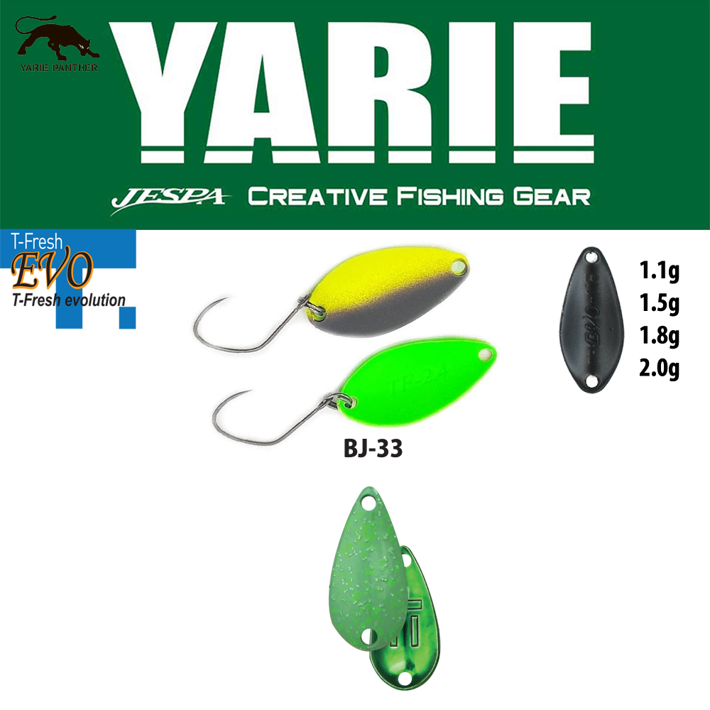 OSCILANTA YARIE 710T T-FRESH EVO 1.5gr Culoare BJ-33 Teppan Green