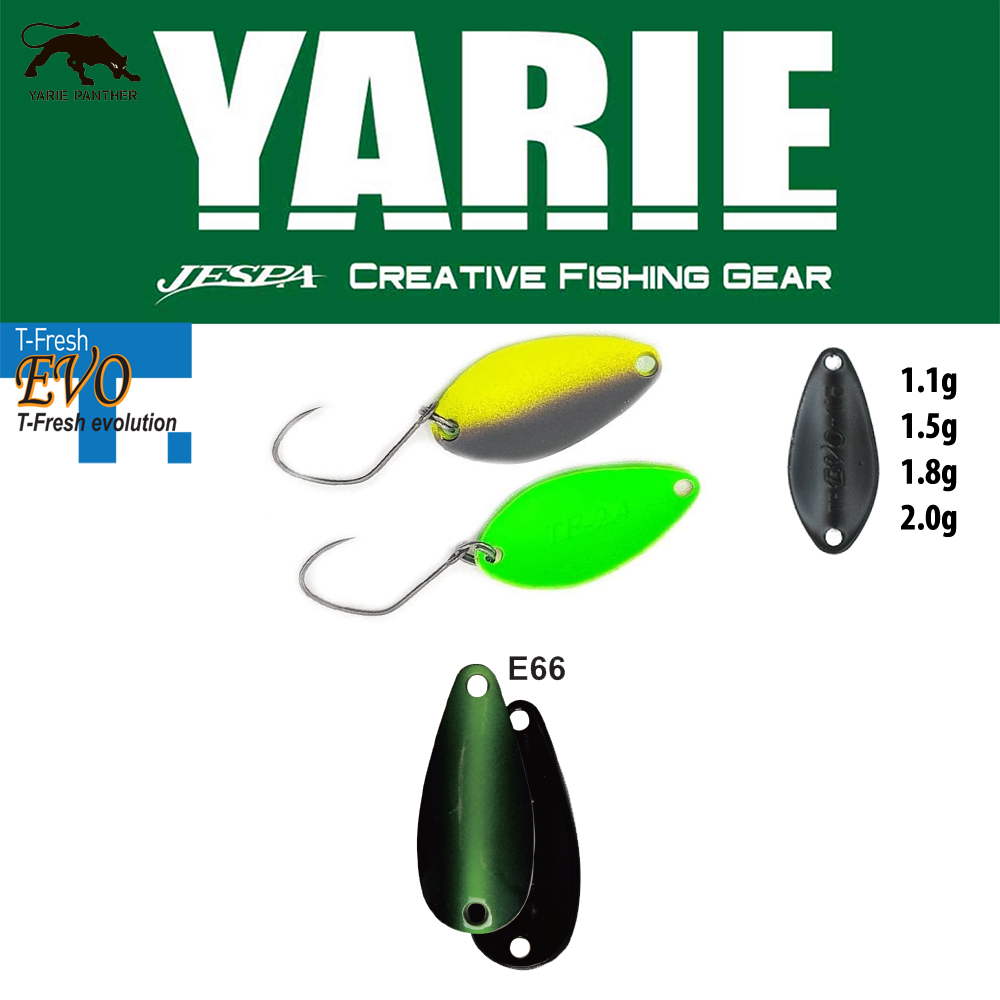 OSCILANTA YARIE 710T T-FRESH EVO 1.5gr Culoare E66 Fits Green