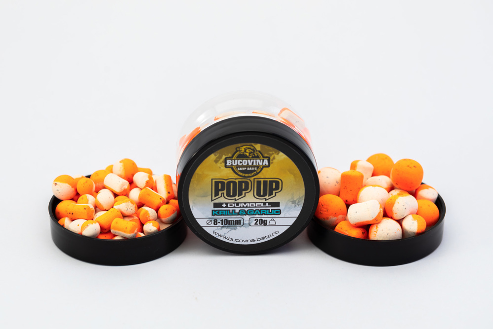 Pop-Up Bucovina Baits Krill Garlic 8-11mm