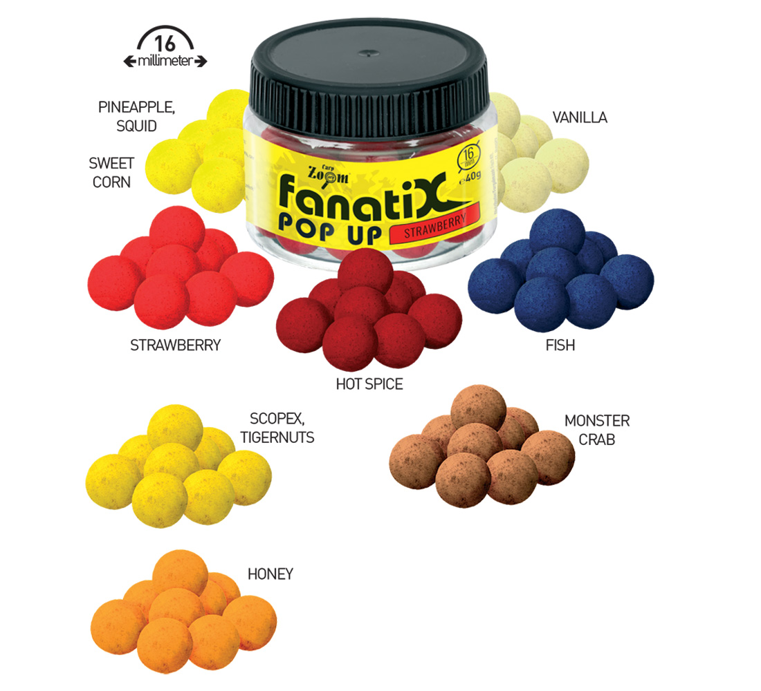 POP UP FANATIC-X 16mm 40gr Scopex-Tirgernuts