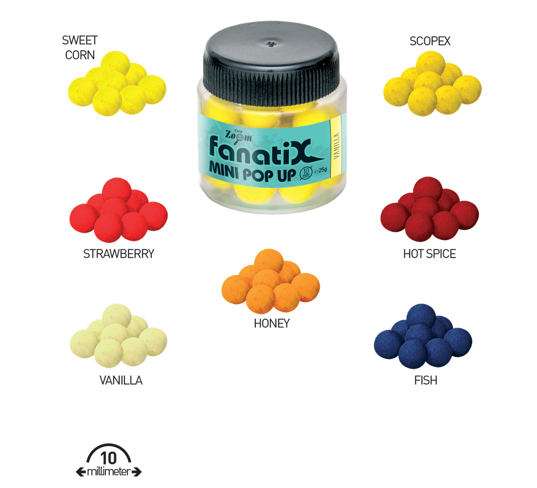 POP UP MINI FANATIX 10mm 25gr Scopex