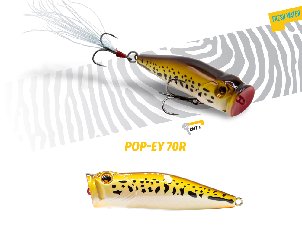 POPPER POP-EY 70 R 7cm 19.5gr Baby Bass