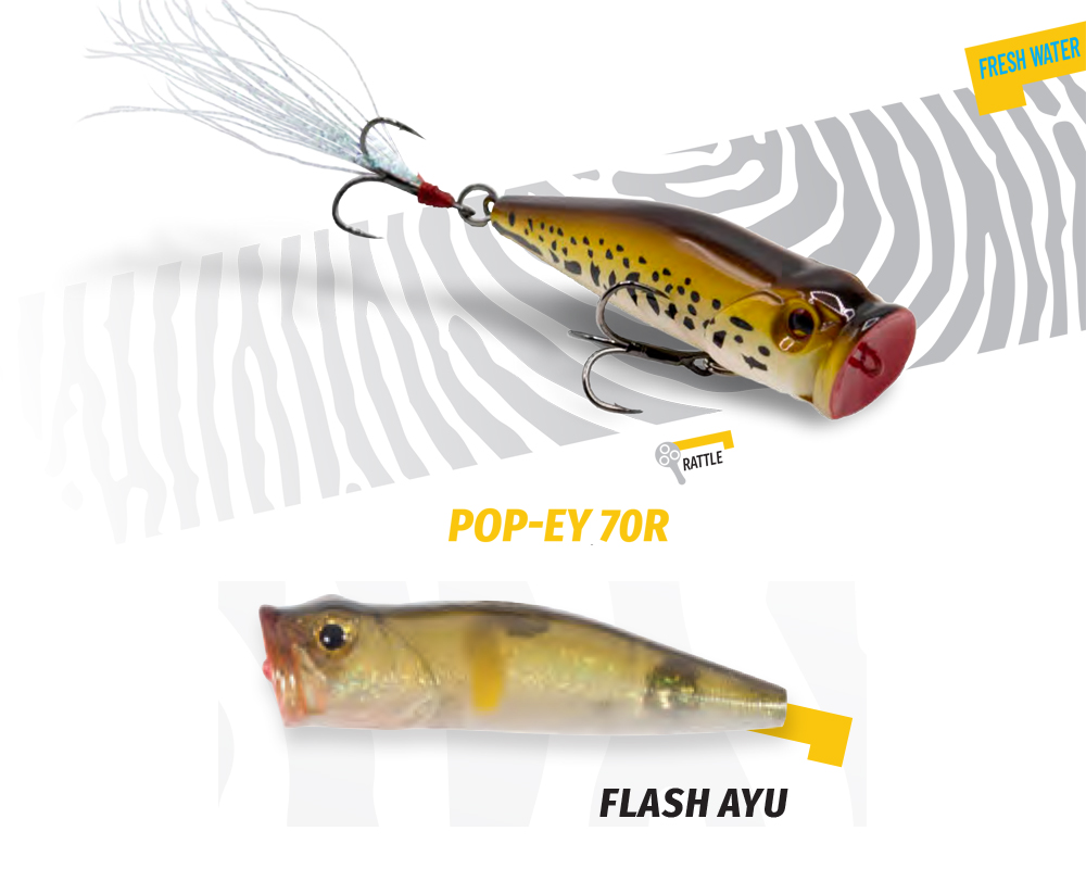 POPPER POP-EY 70 R 7cm 19.5gr Flash Ayu