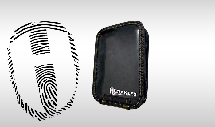 PORTOFEL OSCILANTE HERAKLES TRANSPARENT CASE