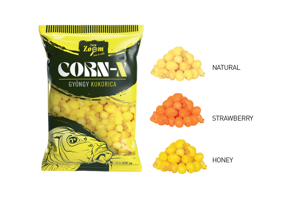PORUMB CARLIG CARP ZOOM CORN-X 25gr Strawberry