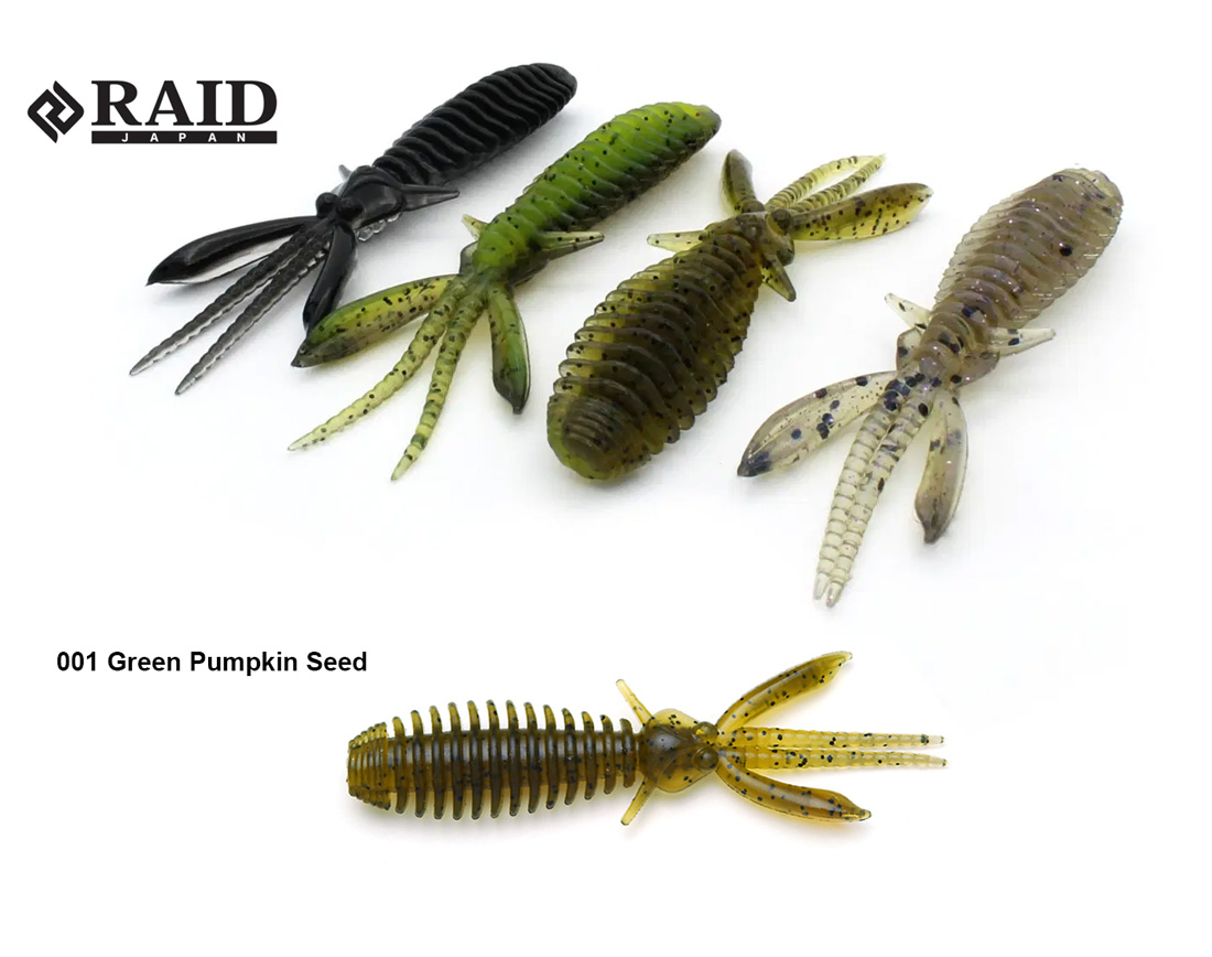 RAID EGUBUG 2.5 6.3cm 001 Green Pumpkin Seed