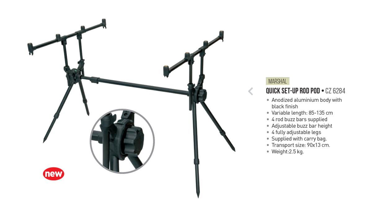 RODPOD MARSHAL QUICK SET-UP Set Buzzbar 3/4 posturi